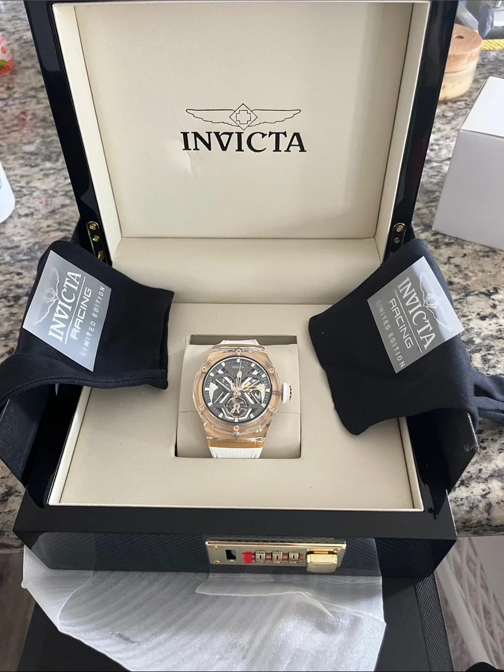 Invicta Rose Gold and White Men's Watch